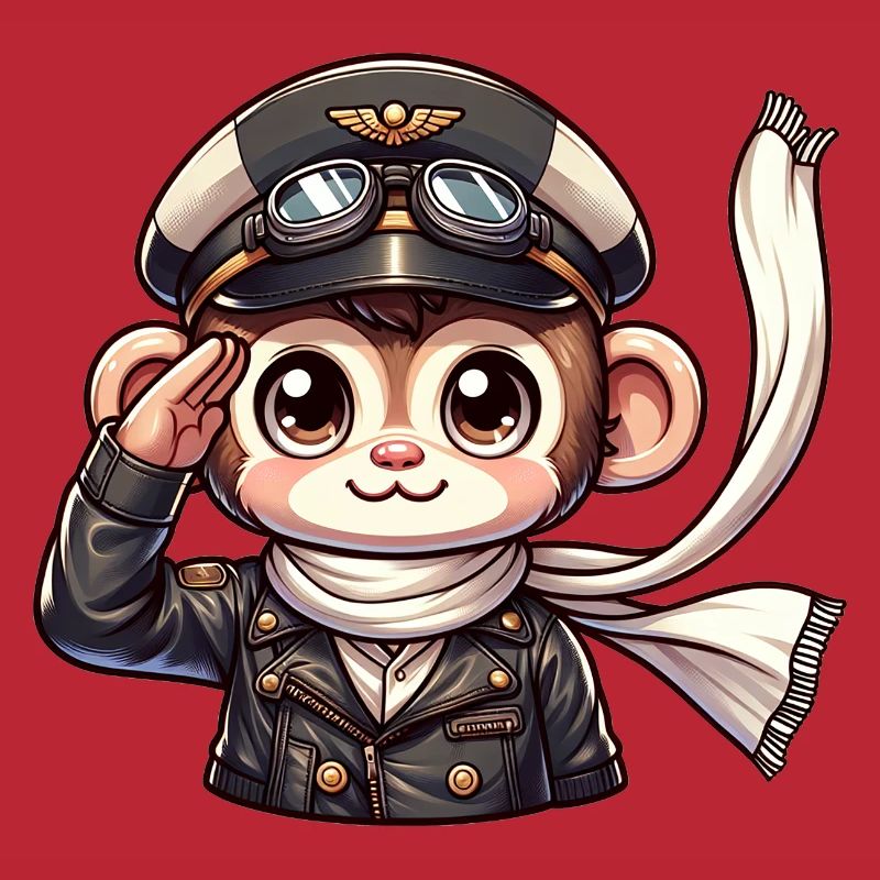 Cute Monkey Pilot