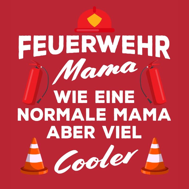 Feuerwehrfrau Mama Feuerwehr Mutter Muttertag