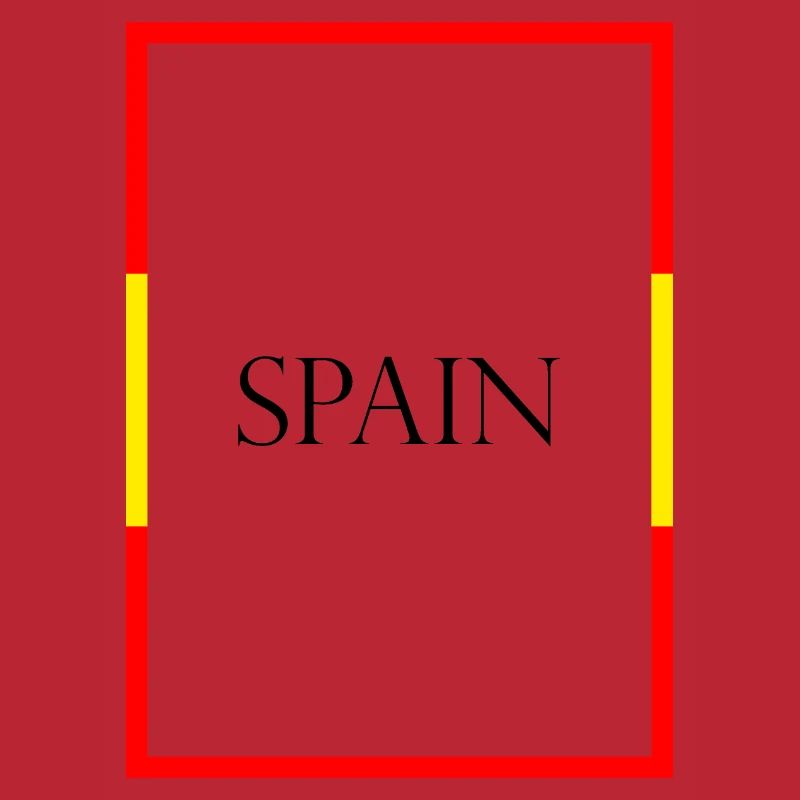 Espagne Espagne Lettrage de déclaration avec drapeau