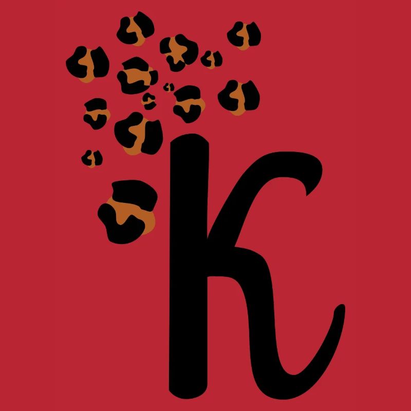 Letter k leopard patterns