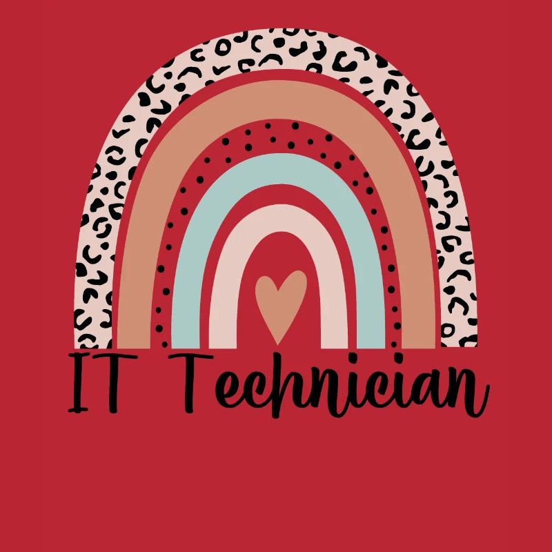 IT-Techniker Rainbow Leopard Lustiger IT-Techniker