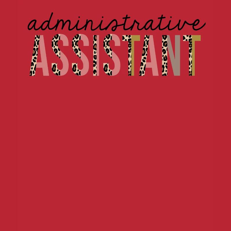 Administrative Assistant Leopard Print Funny
