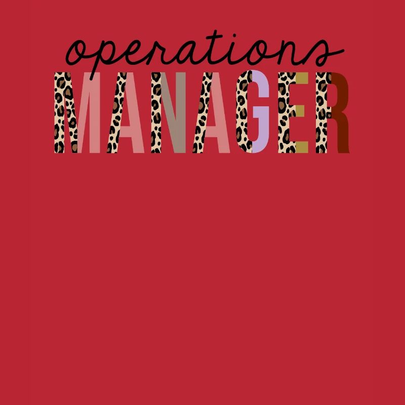 Operations Manager Leopard Print Funny