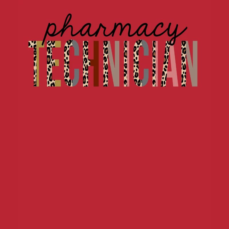 Pharmacy Technician Leopard Print Funny
