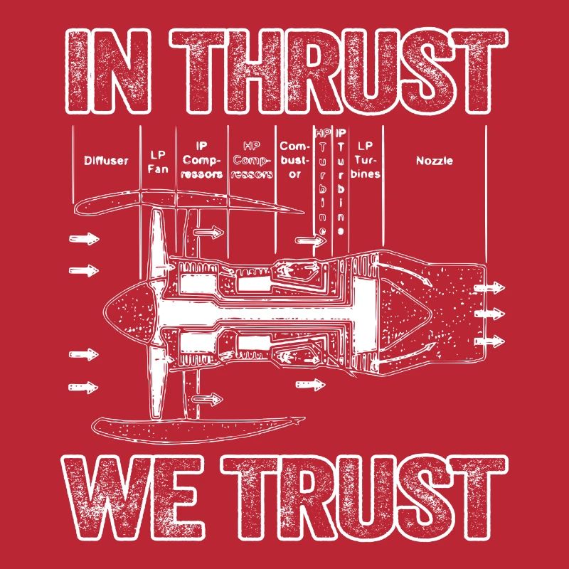 In Thrust We Trust - Vintage Design