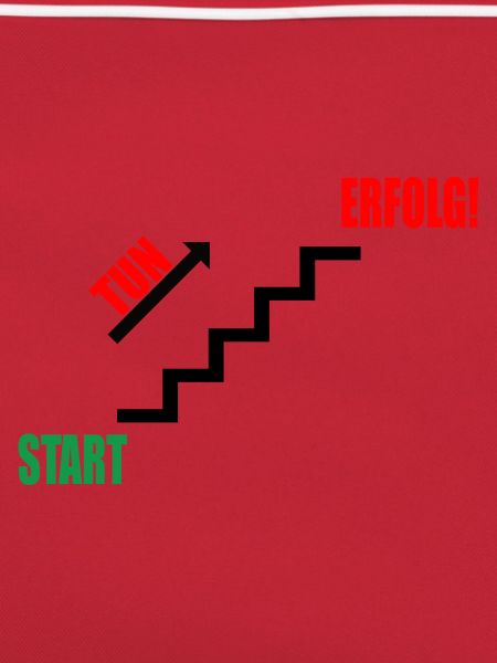 Treppe Erfolg durch Tun