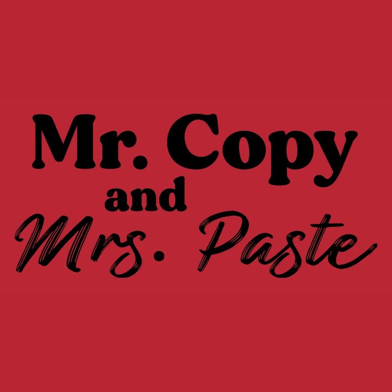 M. Copy and Mrs Paste