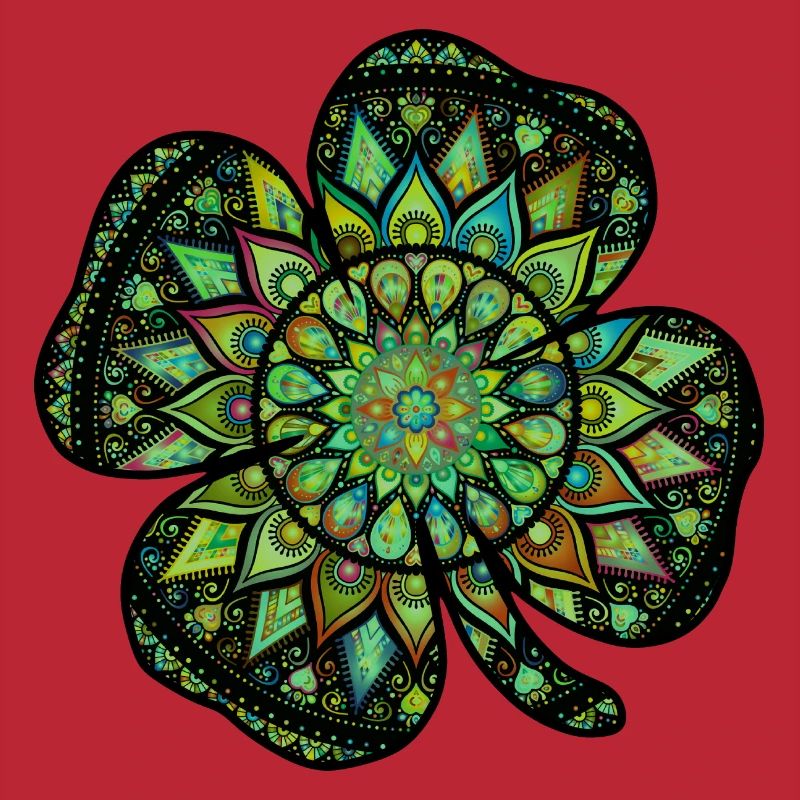 Mandala de shamrock de la Saint-Patrick