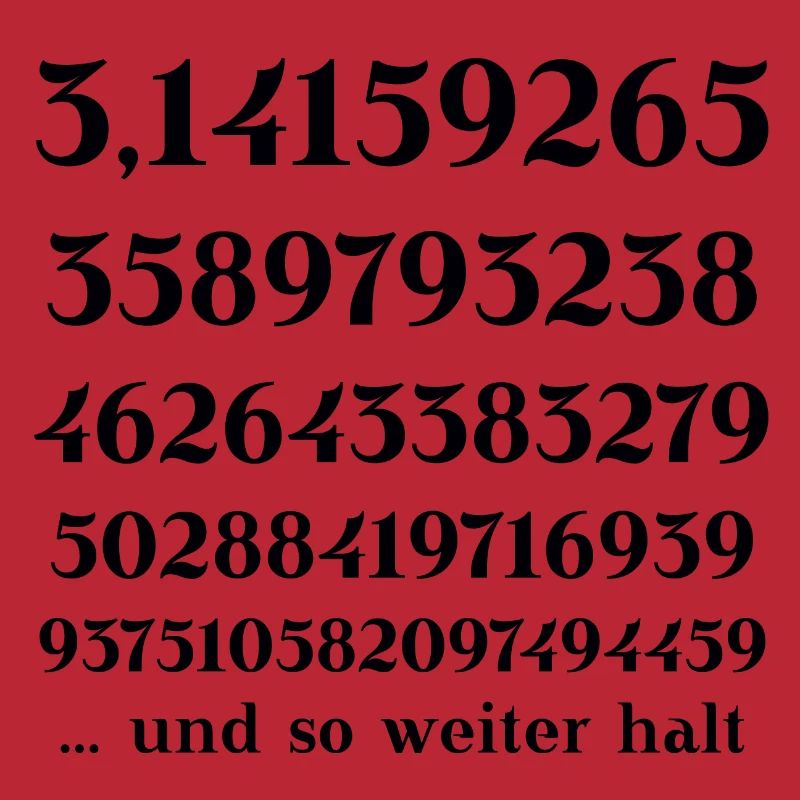 Pi Number Circle Number Math Gift Idea Funny Funny