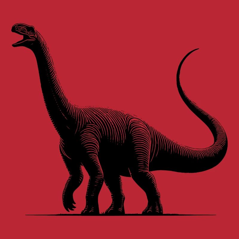 Dino géant Diplodocus dinosaure sauropode