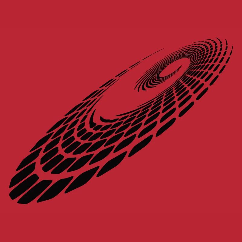 Geometric Circle Spiral Lines Points