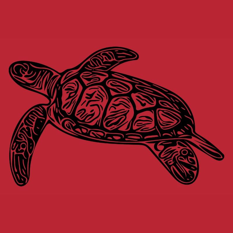 Small floating turtle