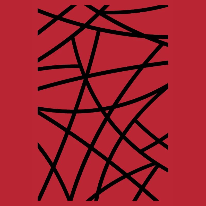 Abstract black outlined pattern