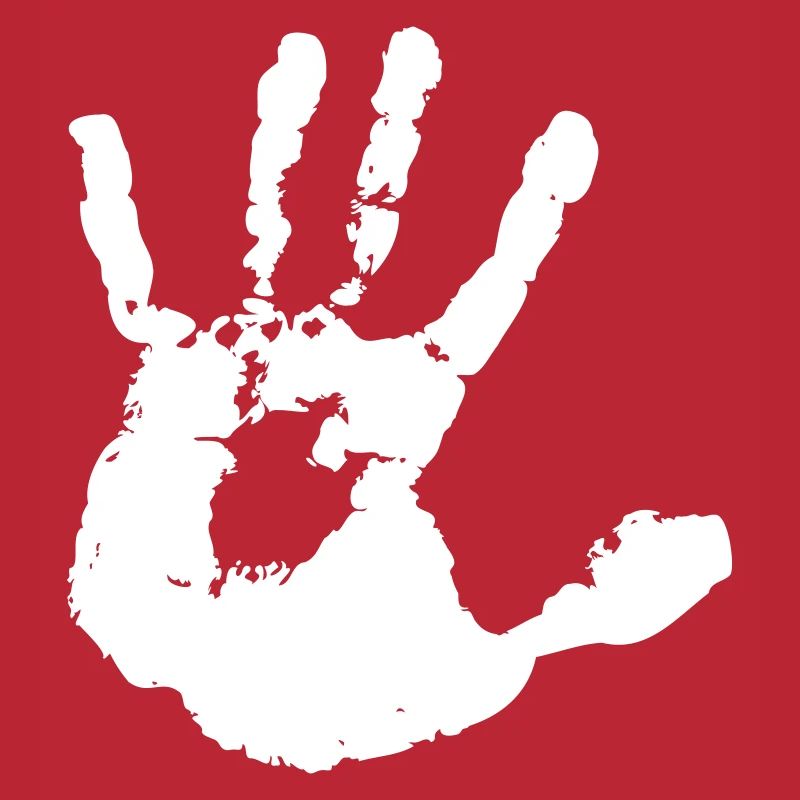 Encre d’impression à la main empreinte de main non interdite ne pas