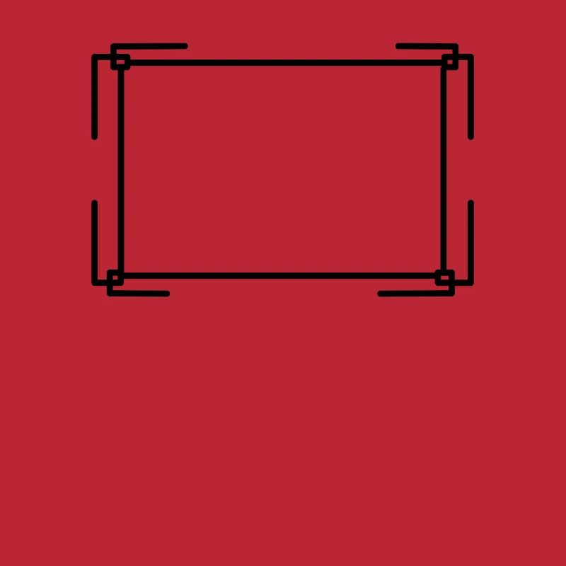 Rectangular frame in black basic text