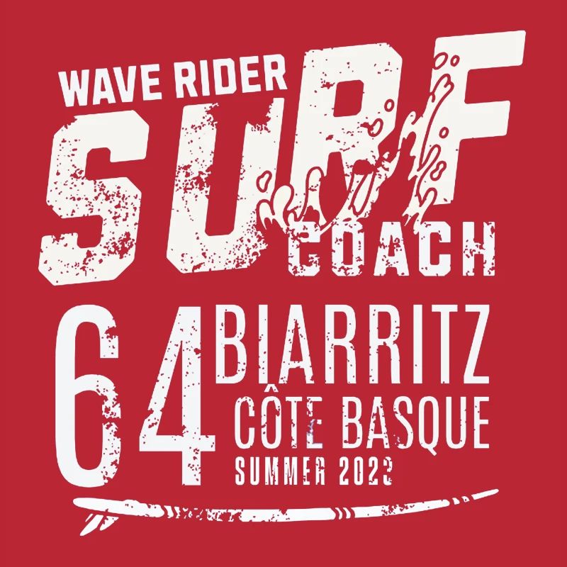 Surf coach wave rider Biarritz