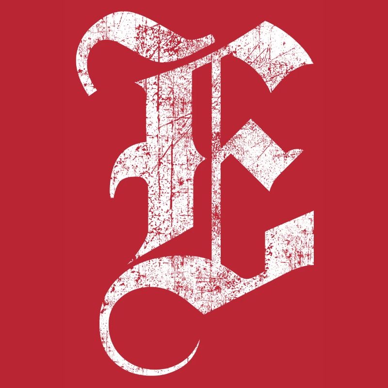 T-Shirt-Alphabet Initiale E