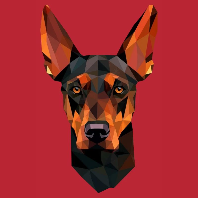 Polygone de Doberman Chien