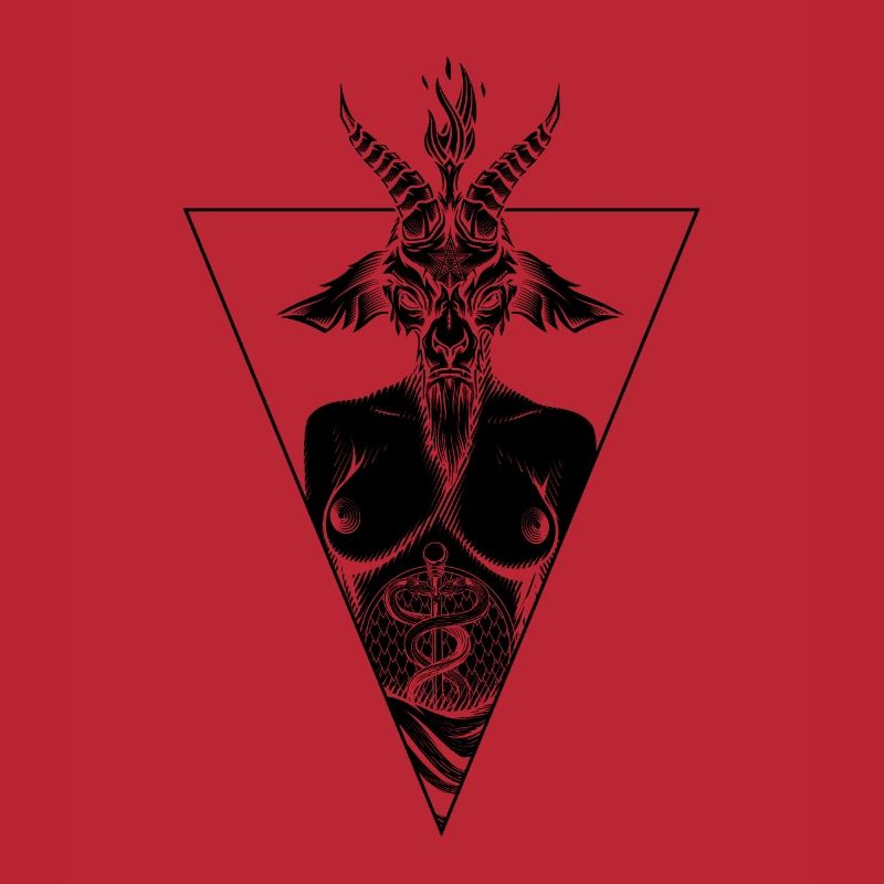 Dämonische Baphomet-Ziege