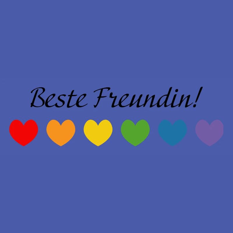 Regenbogenherzchen Beste Freundin