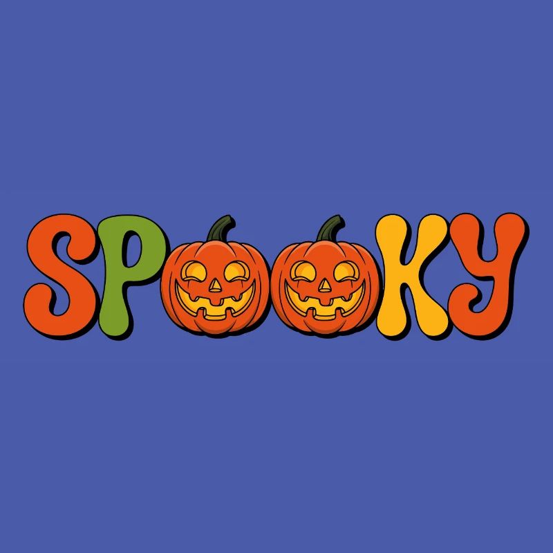 Spooky Pumpkin Lettering
