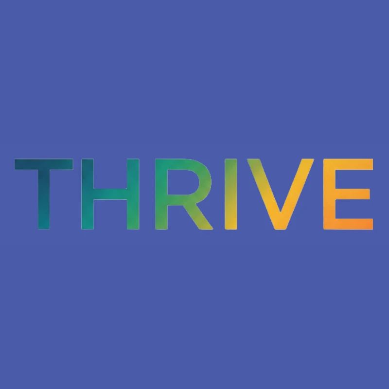 Thrive Gradient Lettering