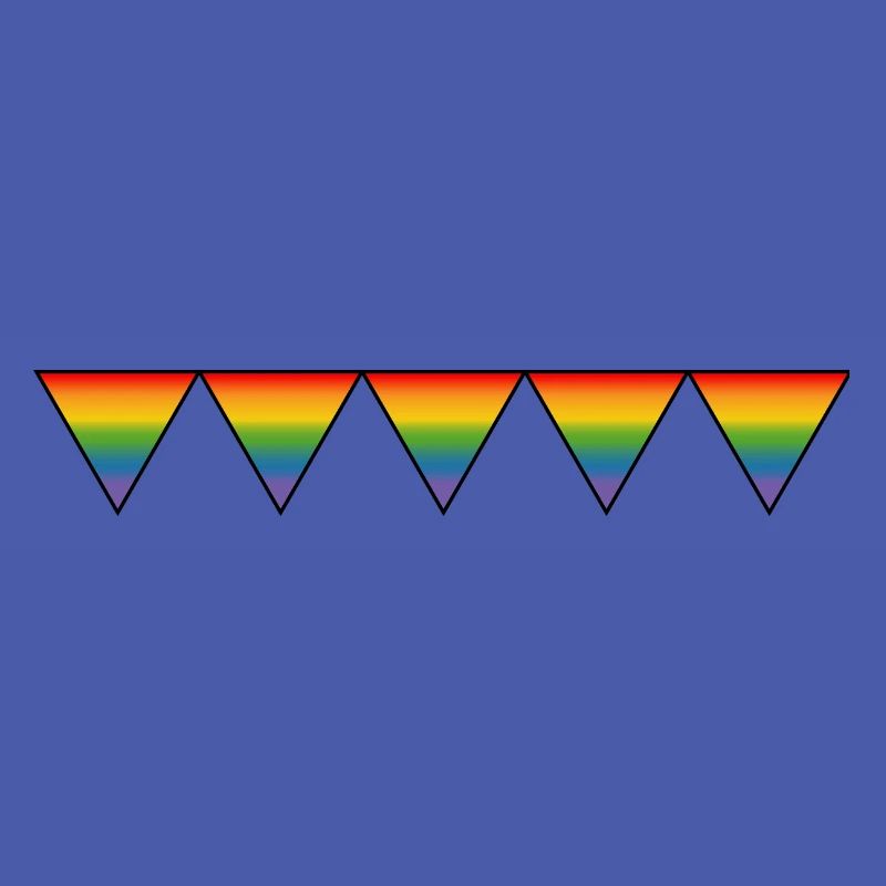 Regenbogen LGBTQIA triangles