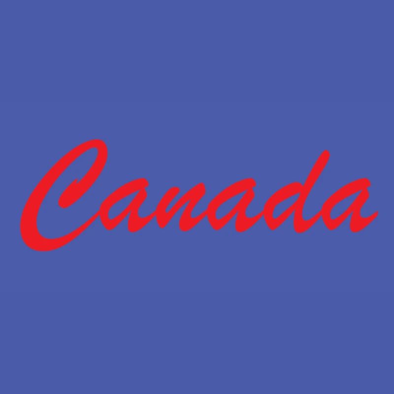 Canada Script Schriftzug Rot