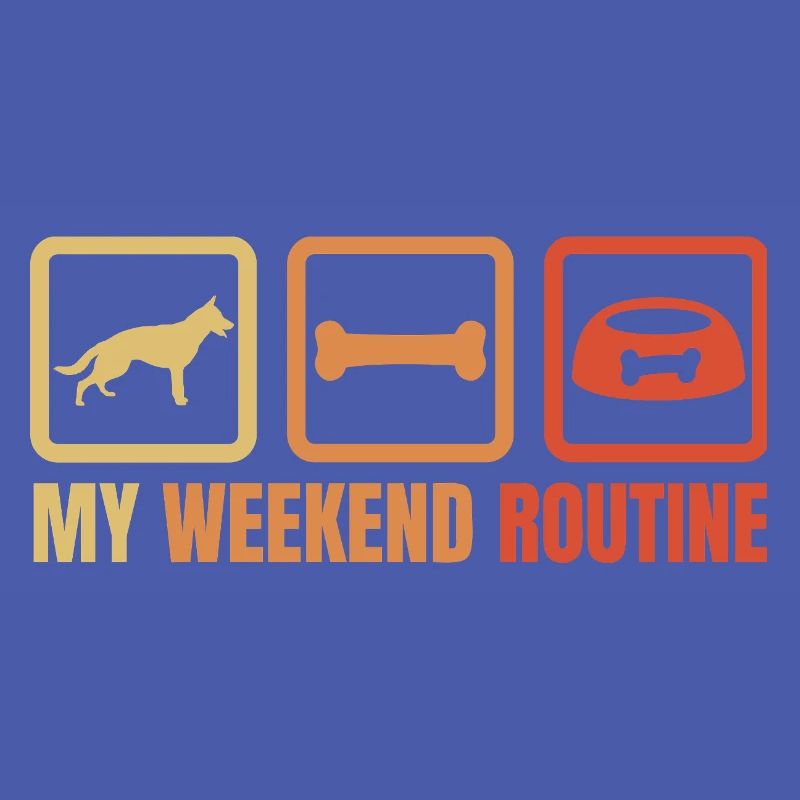 Schäferhund Wochenendroutine