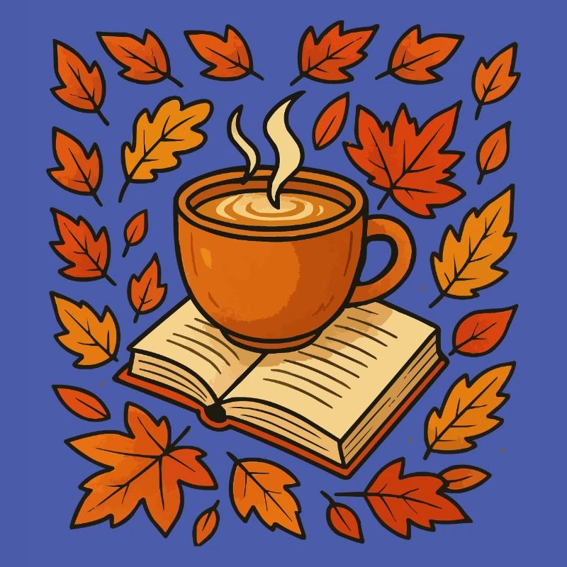 Herbstlese: Kaffee & Buch