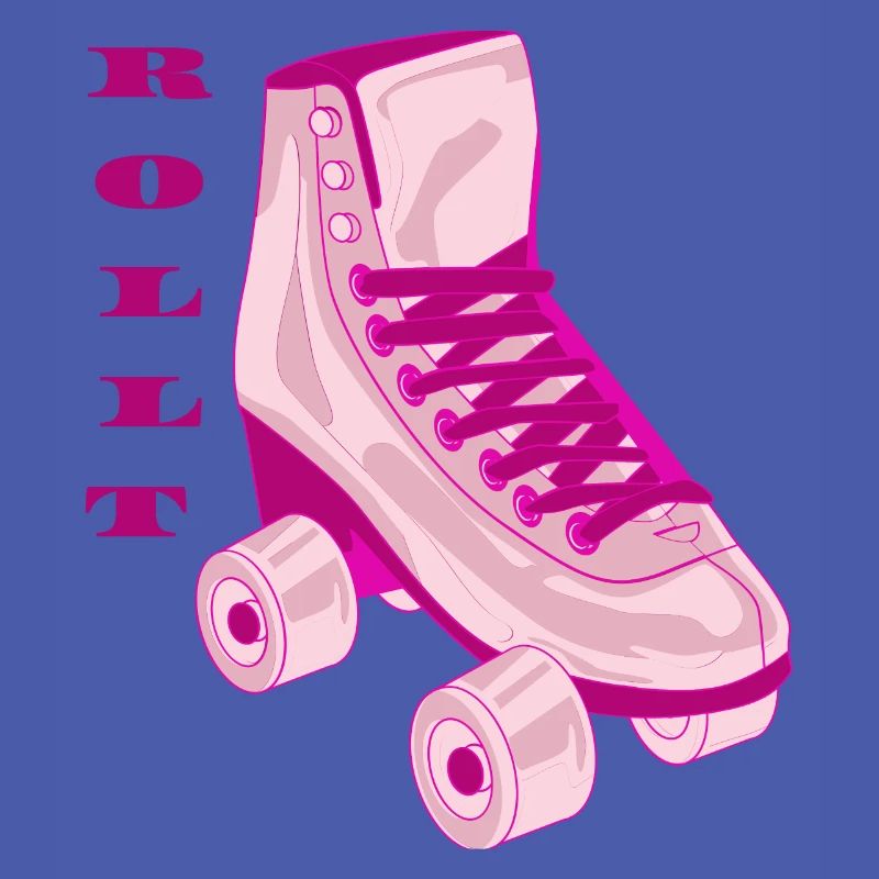 Pink Roller Skate Retro Pulse