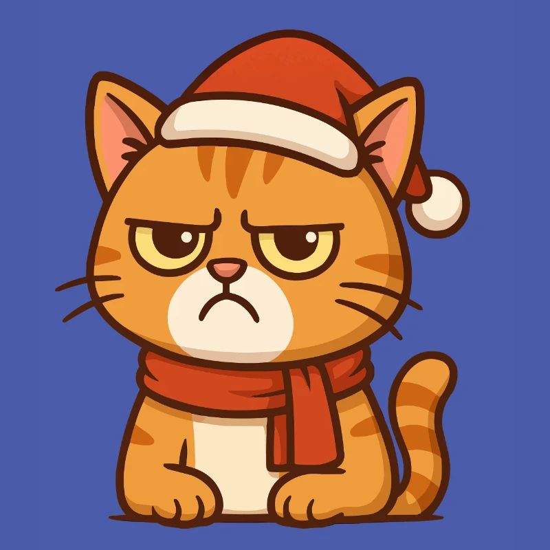 Grummiger Weihnachtskater