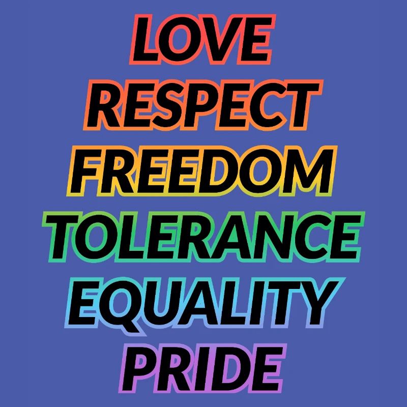 Pride Rainbow Values Tee