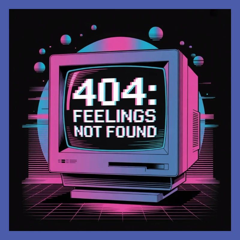 Retro Tech 404 Sentiments Introuvables Design