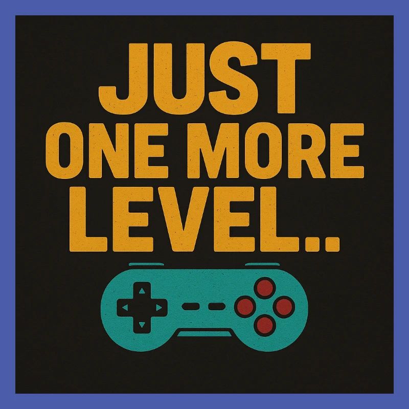 Gaming Motivation Spruch mit Controller