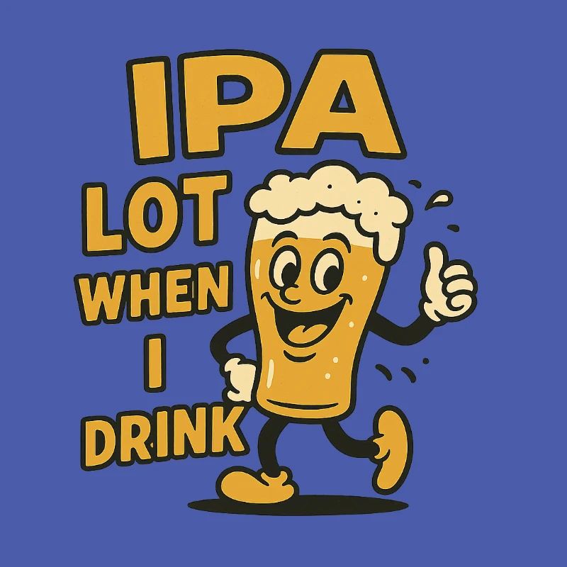 Cheerful beer drinker expression