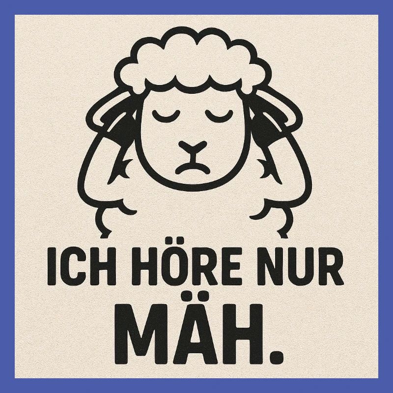 Ich Hör Nur Mäh Schaf Design