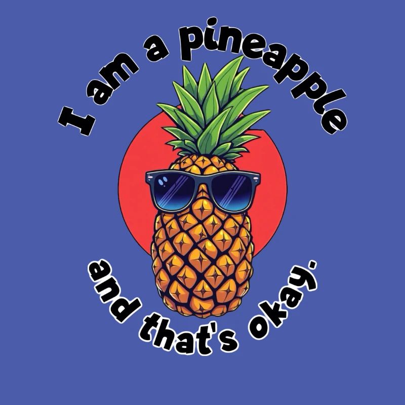 Pineapple mit Sonnenbrille