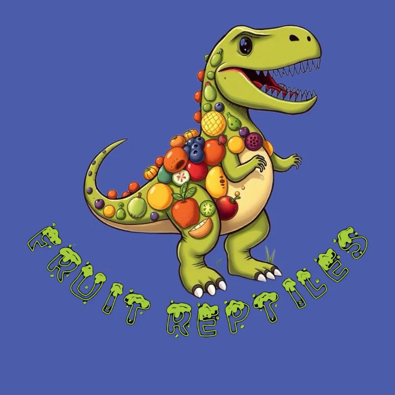 Frucht-Dino mit Obstkranz