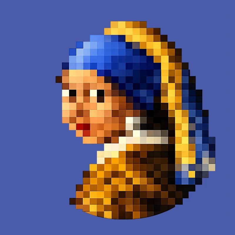 Das Mädchen mit dem pixeligen Perlenohrring