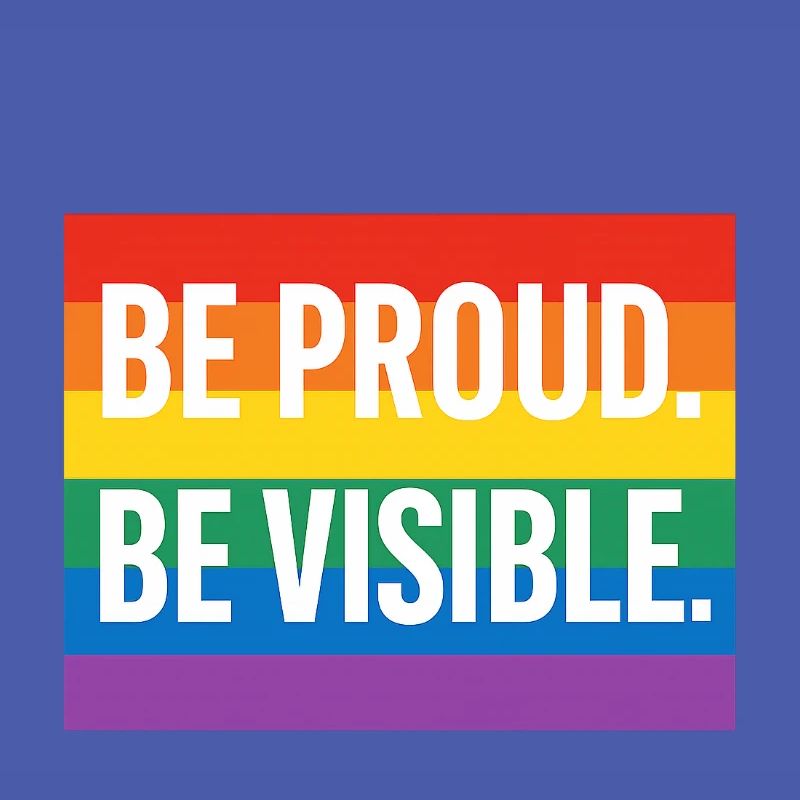 Rainbow Pride Statement Design