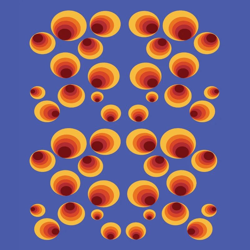 50's 60's Retro Circle Style Pattern