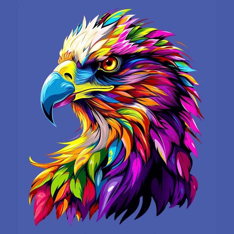 Eagle Pop Art Bright Colors Golden Eagle White-tailed Eagle