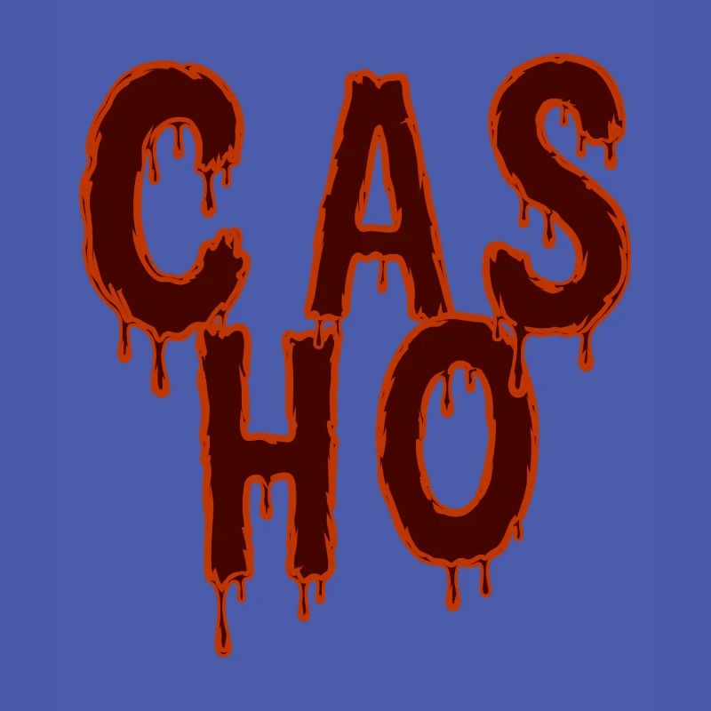 Tropfender Text Horror-Modedesign