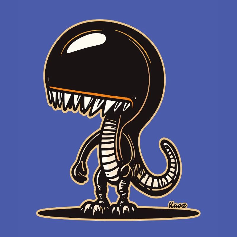 Conception mignonne de sweat à capuche de dinosaure extraterrestre