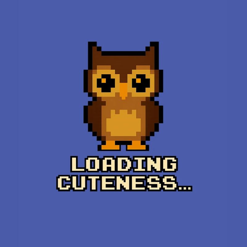 Pixel Owls Loading Cuteness
