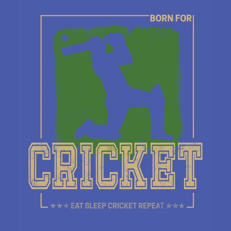 Cricket Batsman Design für Pitcher oder Trainer