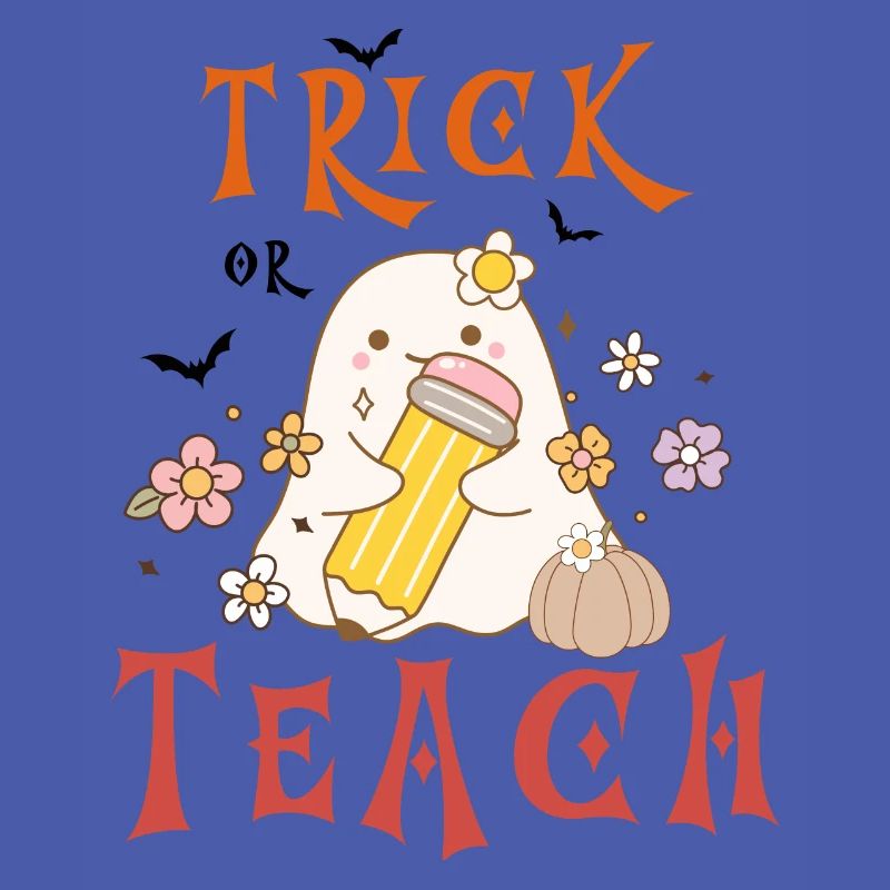 Halloween-Lehrer austricksen oder unterrichten