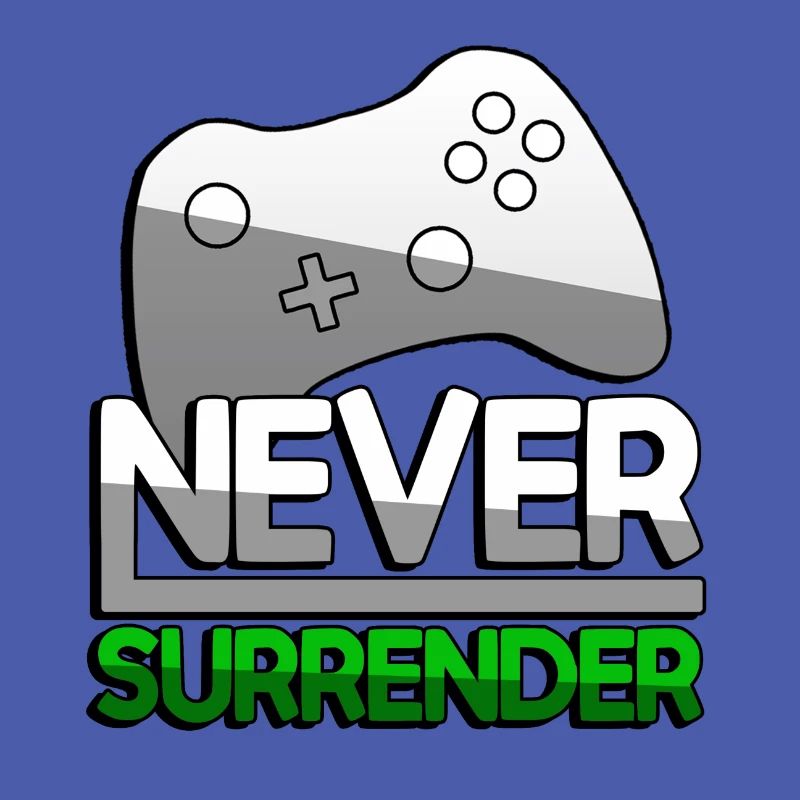 NEVER SURRENDER (Green) + Controller - Gaming