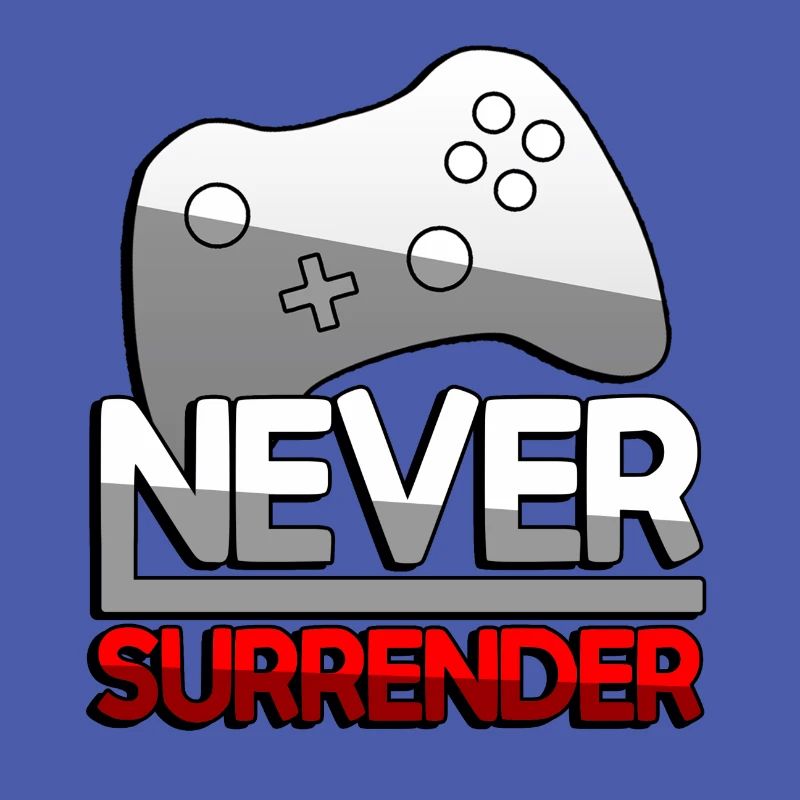 NEVER SURRENDER (Rot) + Controller - Gaming